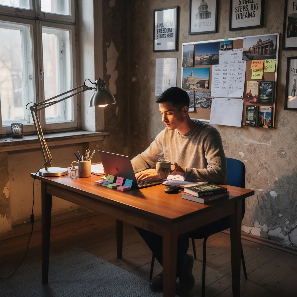 Csoportos pénzügyi workshop képe, ahol résztvevők megosztják tapasztalataikat.